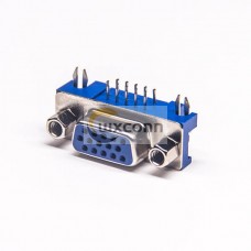 2pcs Db technologies sub 15 D-SUB VGA 15 Pin Female Right Angle Though Hole Connector 2pcs Db technologies sub 15 D-SUB VGA 15 Pin Female Right Angle Though Hole Connector