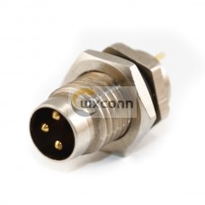 10pcs M8 3 pin Male Connector Aviation Connector 3 Pins A Coding PCB Mount Male Socket With Flat 10pcs M8 3 pin Male Connector Aviation Connector 3 Pins A Coding PCB Mount Male Socket With Flat