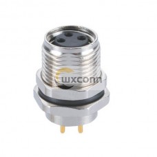 10pcs M8 3 Pin PCB Connector Waterproof Socket Female Straight Panel Mount Connector 10pcs M8 3 Pin PCB Connector Waterproof Socket Female Straight Panel Mount Connector
