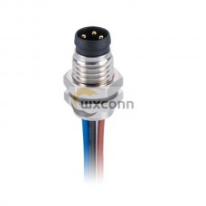 10 pcs Panel Mount M8 3 pin Male Connector Cable Connector Waterproof A Coding 3Pin M8 Solder With 1M 24AWG Wire 10 pcs Panel Mount M8 3 pin Male Connector Cable Connector Waterproof A Coding 3Pin M8 Solder With 1M 24AWG Wire