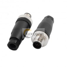 Field Wireable Connector M12 8Pin Male Assembly Cable Plug 5PCS Per Bag Field Wireable Connector M12 8Pin Male Assembly Cable Plug 5PCS Per Bag