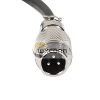 10pcs GX12 Male Cordset 3 Pin Butt Joint Type Connector Single Ended Cable 1M 10pcs GX12 Male Cordset 3 Pin Butt Joint Type Connector Single Ended Cable 1M