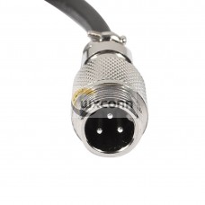 10pcs GX12 Male Cordset 3 Pin Butt Joint Type Connector Single Ended Cable 1M 10pcs GX12 Male Cordset 3 Pin Butt Joint Type Connector Single Ended Cable 1M