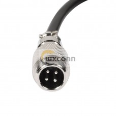 10pcs 4 Pin Electrical Cable 1M with GX12 4 pin Male Plug Connector 10pcs 4 Pin Electrical Cable 1M with GX12 4 pin Male Plug Connector