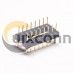 5pcs Stright Pin Header Through Hole Dual Row IC Socket Circular Holes