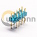 10pcs Header 9 Pin Dual Row Green Plastic Through Hole 10pcs Header 9 Pin Dual Row Green Plastic Through Hole
