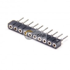 2pcs Female Pin Header Straight 2.0mm Circular Holes Single Row DIP Type 2pcs Female Pin Header Straight 2.0mm Circular Holes Single Row DIP Type