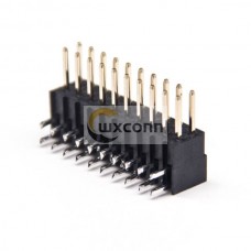 2pcs Pin Header PBT Right Angle 2.54mm Dual Row 20 Way Dip 7.4mm Plastic Heigh 2pcs Pin Header PBT Right Angle 2.54mm Dual Row 20 Way Dip 7.4mm Plastic Heigh