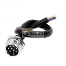 10pcs GX16 Aviation Plug Threads Male Connector 9Pin Waterproof Electrical Cable 1M 10pcs GX16 Aviation Plug Threads Male Connector 9Pin Waterproof Electrical Cable 1M