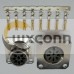 10pcs AISG M16 Square Flange Connector 8 Pin Female for Terminal Blocks 10pcs AISG M16 Square Flange Connector 8 Pin Female for Terminal Blocks