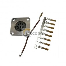 10pcs AISG M16 Square Flange Connector 8 Pin Female for Terminal Blocks 10pcs AISG M16 Square Flange Connector 8 Pin Female for Terminal Blocks