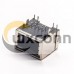 8p8c Socket Right Angled Shieled RJ45 Jack with LED Through Hole for PCB Mount with EMI 8p8c Socket Right Angled Shieled RJ45 Jack with LED Through Hole for PCB Mount with EMI