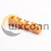 Orange RJ45 Jack Cconnector 4 Port Angled 8p8c DIP Through Hole for PCB Mount