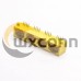 4 Port RJ45 8P8C Socket 90 Degree Yellow Shell Right Angled for PCB Mount 4 Port RJ45 8P8C Socket 90 Degree Yellow Shell Right Angled for PCB Mount