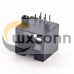 RJ12 Socket 6p6c Connector Black Angled Through Hole for PCB Mount RJ12 Socket 6p6c Connector Black Angled Through Hole for PCB Mount