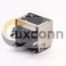 RJ45 Shielded Connector Single Port Angled Through Hole with LED RJ45 Shielded Connector Single Port Angled Through Hole with LED