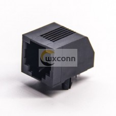 RJ12 Female Connector Without LED Ethernet Network 6p6c Right Angled DIP RJ12 Female Connector Without LED Ethernet Network 6p6c Right Angled DIP