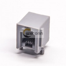 RJ9 Connector 4P4C 90 Degree Unshielded Socket PCB Mount DIP RJ9 Connector 4P4C 90 Degree Unshielded Socket PCB Mount DIP