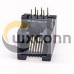 6P6C Modular Connector RJ12 Connector 90 Degree Through Hole Unshielded 6P6C Modular Connector RJ12 Connector 90 Degree Through Hole Unshielded