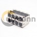 RJ45 Multi Connector 8 Port Shielded Jack Right Angled with EMI Through Hole RJ45 Multi Connector 8 Port Shielded Jack Right Angled with EMI Through Hole