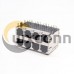 RJ45 Multi Connector 8 Port Shielded Jack Right Angled with EMI Through Hole RJ45 Multi Connector 8 Port Shielded Jack Right Angled with EMI Through Hole