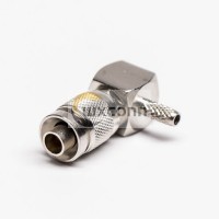 DIN 1.0/2.3 R/A Male Connector Crimp Type for Cable RG179 DIN 1.0/2.3 R/A Male Connector Crimp Type for Cable RG179