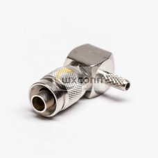 DIN 1.0/2.3 R/A Male Connector Crimp Type for Cable RG179 DIN 1.0/2.3 R/A Male Connector Crimp Type for Cable RG179