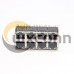 RJ45 2x4 90 Degree Modular Ethernet Network Connector with LED Through Hole