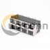 RJ45 2x4 90 Degree Modular Ethernet Network Connector with LED Through Hole