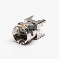 F Connector Plug Straight Through Hole for PCB Mount F Connector Plug Straight Through Hole for PCB Mount