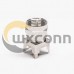 F Connector Plug Straight Through Hole for PCB Mount F Connector Plug Straight Through Hole for PCB Mount