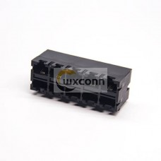 Unshielded RJ45 Connector 2x5 Network Connector Right Angled Through Hole without LED Unshielded RJ45 Connector 2x5 Network Connector Right Angled Through Hole without LED