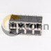 8p8c Modular Connector Jacks 2×4 Ports 90 Degree Shielded DIP Type with LED with EMI