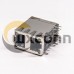 Stacked RJ45 2x1 Port 8p8c Ethernet Network Connector with LED DIP Type Stacked RJ45 2x1 Port 8p8c Ethernet Network Connector with LED DIP Type