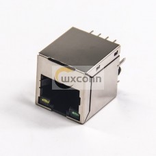 RJ45 Jack With Led 8p8c Shieled Singled Port with LED Modular Connector RJ45 Jack With Led 8p8c Shieled Singled Port with LED Modular Connector