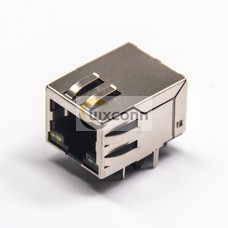 RJ45 Socket Connector with leds and EMI Right Angled Shieled Jack RJ45 Socket Connector with leds and EMI Right Angled Shieled Jack