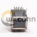RJ45 PCB Mount Socket with EMI and leds 8p8c Right Angled
