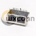 RJ45 Multiport Jack with EMI and leds 1×2 Right Angled 8p8c RJ45 Multiport Jack with EMI and leds 1×2 Right Angled 8p8c