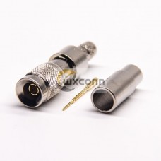 Female Din Connector 180 Degree Crimp Type for Cable Nickel Plating Female Din Connector 180 Degree Crimp Type for Cable Nickel Plating