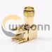 SMA Right Angle PCB Socket Receptacle Through Hole Gold Plating SMA Right Angle PCB Socket Receptacle Through Hole Gold Plating