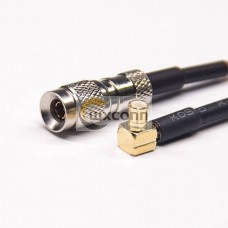MCX Cables Right Angled Male to 1.0/2.3 Straight Male with RG316 MCX Cables Right Angled Male to 1.0/2.3 Straight Male with RG316