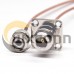 BNC Connector for Coaxial Cable Straight Male to 4 Hole Flange Female RG178 Cable BNC Connector for Coaxial Cable Straight Male to 4 Hole Flange Female RG178 Cable