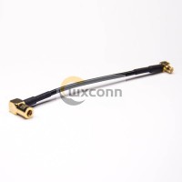 SMB Angle Female 90 Degree to MCX 90 Degree Male Cable with RG174 SMB Angle Female 90 Degree to MCX 90 Degree Male Cable with RG174