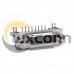 15 Pin D Sub Female Connector Right Angle Staking Type for PCB Mount