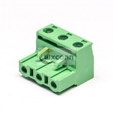Plug-in Screw PCB Terminal Block 4pin Socket Right Angled Green Connector Plug-in Screw PCB Terminal Block 4pin Socket Right Angled Green Connector