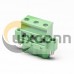 Plug in Terminal Block Straight Through Hole 3pin Green Clamp Type Plug in Terminal Block Straight Through Hole 3pin Green Clamp Type