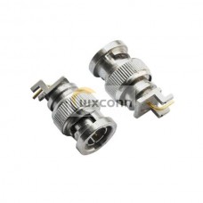 BNC Right Angle Zinc Alloy Male Connector for PCB