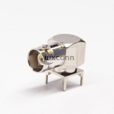BNC 90 Degree Female Connector Through Hole for PCB Mount BNC 90 Degree Female Connector Through Hole for PCB Mount