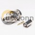 BNC Male Connector 180 Degree Plug Crimp Type for RG58 Coaxial Cable BNC Male Connector 180 Degree Plug Crimp Type for RG58 Coaxial Cable