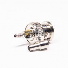 BNC Straight Plug Connector Crimp Type for Coaxial Cable BNC Straight Plug Connector Crimp Type for Coaxial Cable